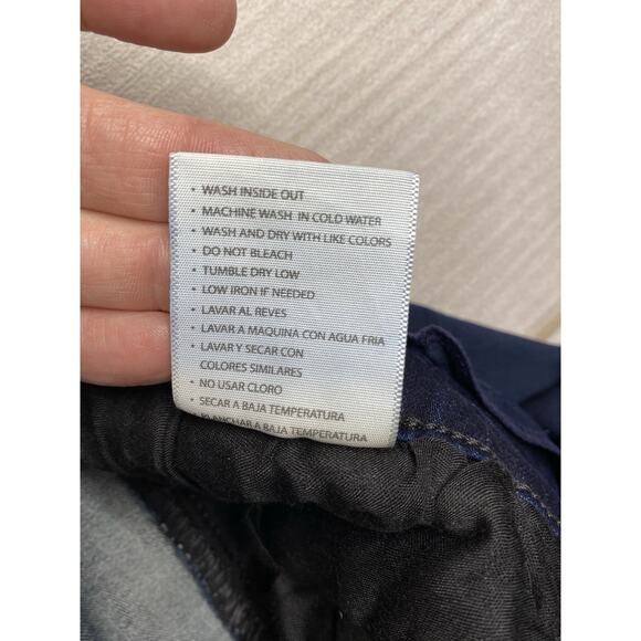 KanCan Maternity Jeans Sz 13/30 Dark Wash Stretch Denim Distressed Skinny Leg - Picture 11 of 11